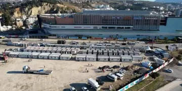 Gemlik Konteyner Kent havadan görüntülendi