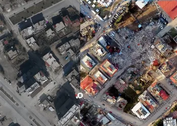 İHA’larla hasar tespit çalışmaları yapılıyor