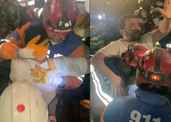 Enkazdan yürüyerek çıktı