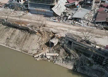 Asi Nehri’nin bazı kısımlarında çökme meydana geldi