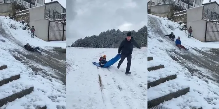 Çocuklar, karın tadını çıkardılar