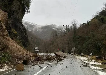 Şiddetli yağış heyelanlara neden oldu