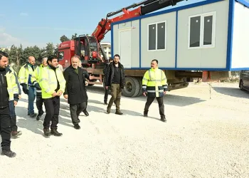 Bursa’nın konteyner kentinde kurulum başladı