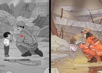 G.Koreli sanatçıdan anlamlı Türkiye çizimi