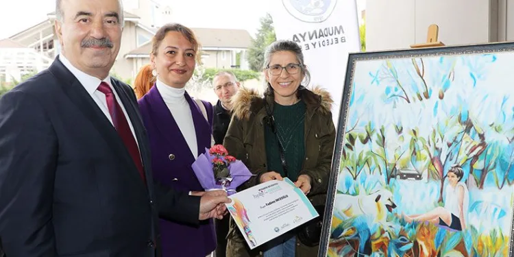 Mudanya’da depremzedeler için resim sergisi
