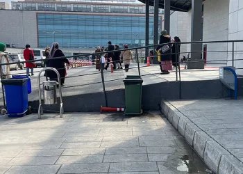 Kavgayı güvenlik görevlileri güçlükle ayırdı