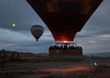 Kapadokya’yı kuş bakışı izlediler