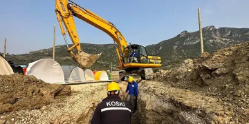 Su ve kanalizasyon şebekesi için çalışmalar başladı