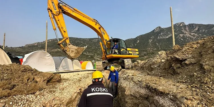 Su ve kanalizasyon şebekesi için çalışmalar başladı