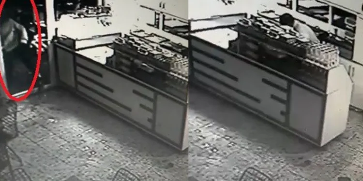 14 yaşındaki hırsız önce para sonra meşrubat çaldı