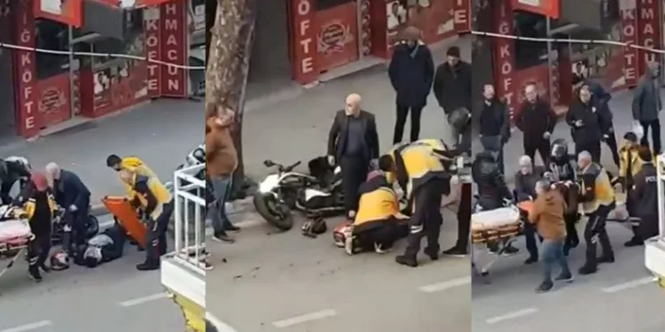 Kaza yapan sürücünün yardımına vatandaşlar koştu