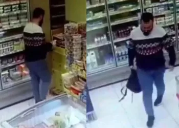 Markette peynir ve süt hırsızlığı