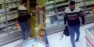 Markette peynir ve süt hırsızlığı