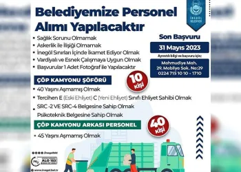 İnegöl Belediyesi 50 personel alacak
