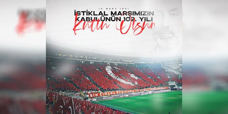 Bursaspor’dan İstiklal Marşı mesajı