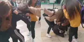 14 yaşındaki kızı saçlarından tutup dövdü