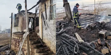 Erciş’te ev yangını