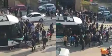 Okul çıkışında korkunç kaza