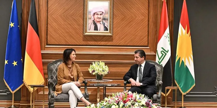 Baerbock, IKBY Başkanı Barzani ile görüştü