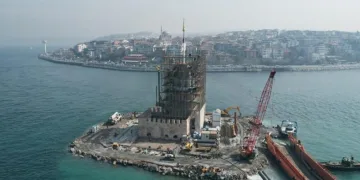 Betonda deniz kumu ve midye kabuğu