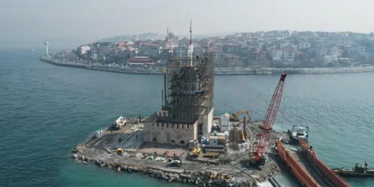 Betonda deniz kumu ve midye kabuğu