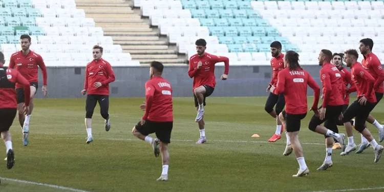 Milliler, maç hazırlıklarını tamamladı