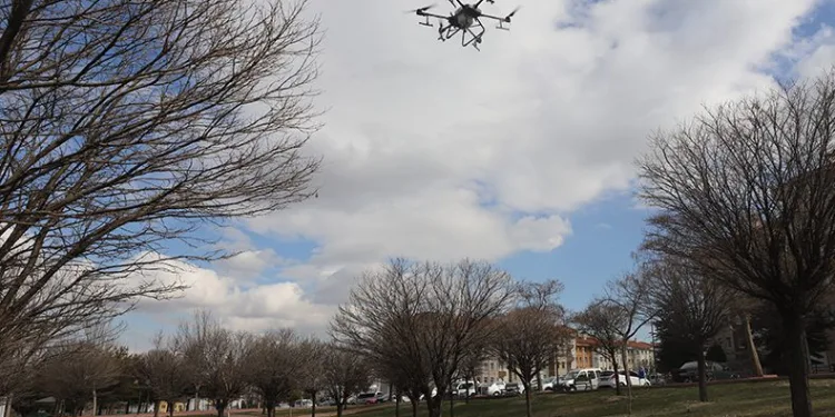 Drone ile park ilaçlama hizmeti