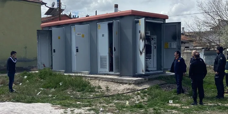 Konya’da trafo yangını