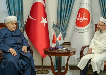 Başkanı Erbaş, Paşazade ile görüştü