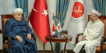 Başkanı Erbaş, Paşazade ile görüştü