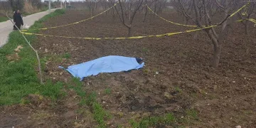 Tarlada erkek cesedi bulundu