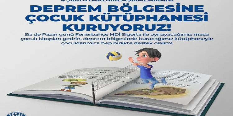 Arkas Spor’dan deprem bölgesindeki çocuklara kitap yardımı