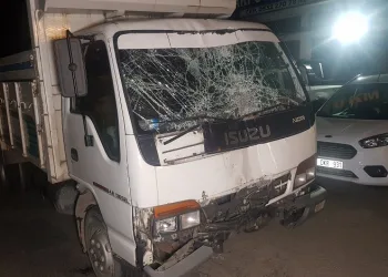 Uyuyan sürücü direğe çarptı