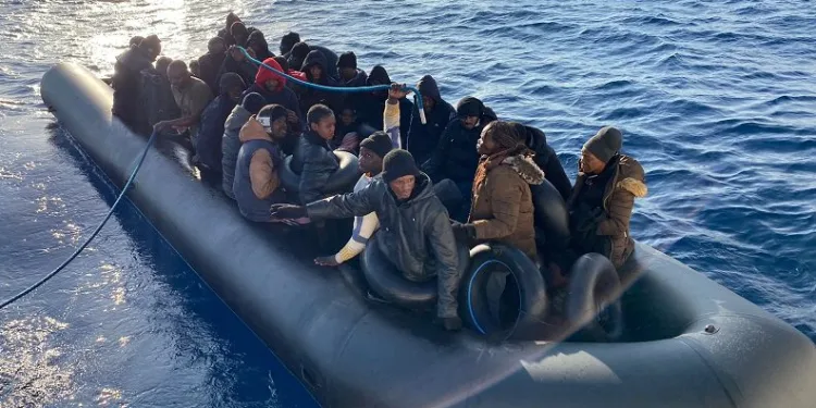Marmaris’te 62 düzensiz göçmen kurtarıldı