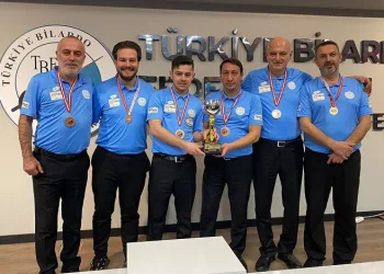 Düzce bilardoda Türkiye 3.’sü oldu