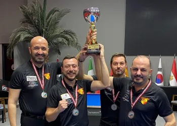 Göztepe’nin bilardo takımı Türkiye ikincisi oldu
