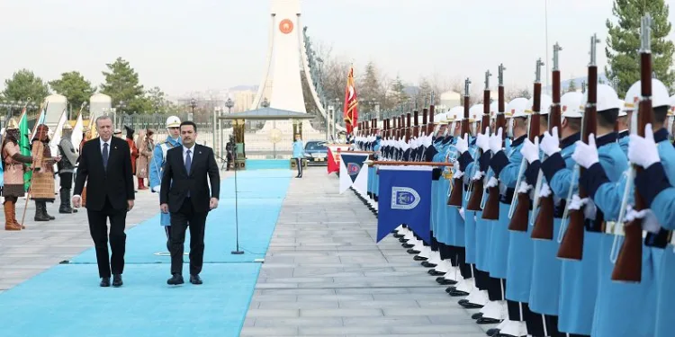 Cumhurbaşkanı Erdoğan, Irak Başbakanı es-Sudani’yi resmi törenle karşıladı