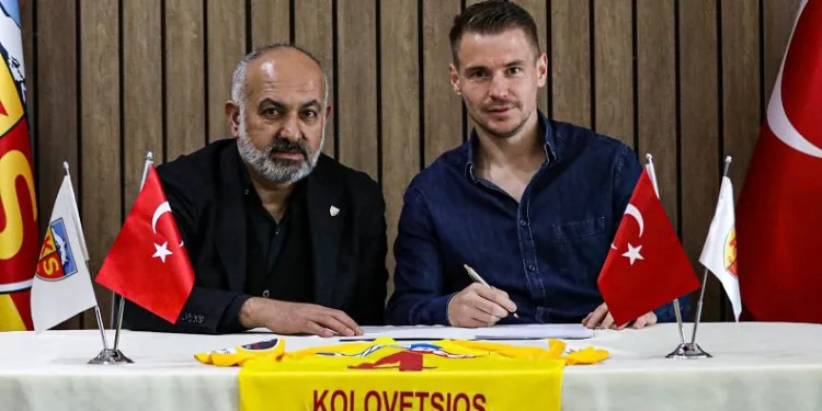 Dimitrios Kolovetsios, 2 yıl daha Kayserispor’da