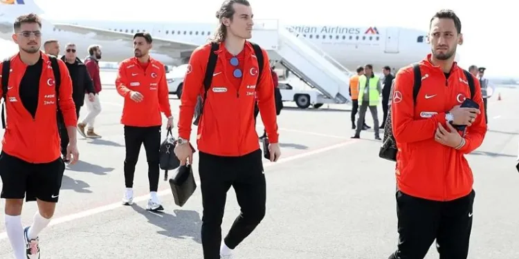 A Milli Futbol Takımı, Erivan’a ulaştı