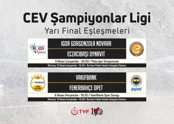 CEV Şampiyonlar Ligi’nde yarı final programı belli oldu