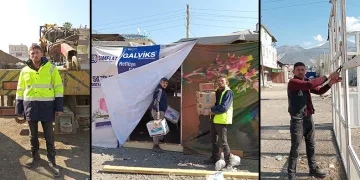 Sosyal medyadan tanışıp deprem bölgesine yardıma gittiler