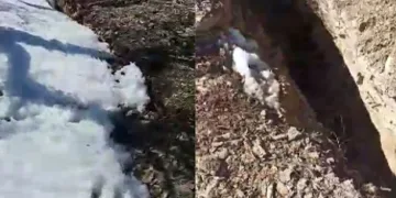 Hani’de metrelerce fay kırığı