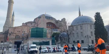 Ayasofya Cami’de Ramazan ayına hazırlık