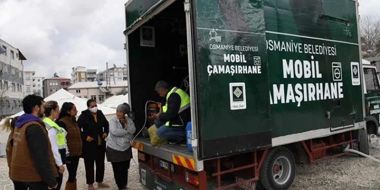“Mobil Çamaşırhane” hizmete başladı