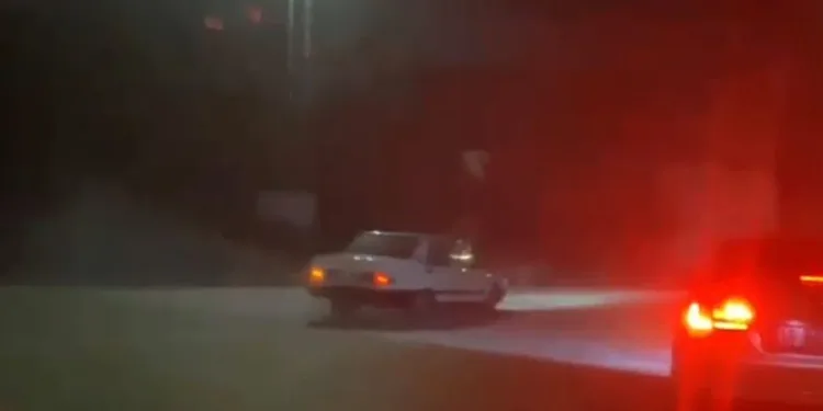 Drift attı, 20 bin TL ceza yedi