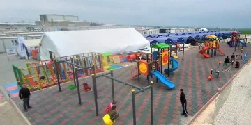 Konteyner kente çocuk parkı