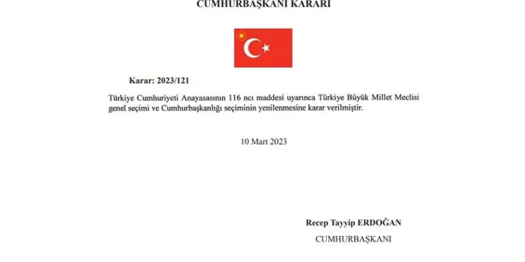 Cumhurbaşkanlığı seçimi Resmi Gazete’de