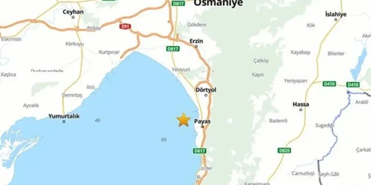 İskenderun Körfezi’nde deprem