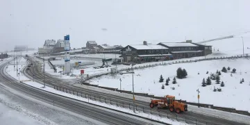 Erciyes’te kar yağışı