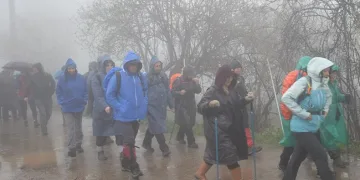 Çanakkale Zaferi’nin yıl dönümünü yürüyüşle kutladılar